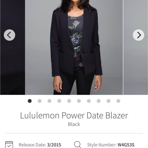 Lululemon power date blazer. Size 8. Like new - Picture 7 of 7
